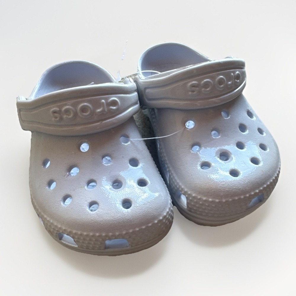 Crocs Comfort Kids Via Clog Toddler Pearlescent Purple - Size 6